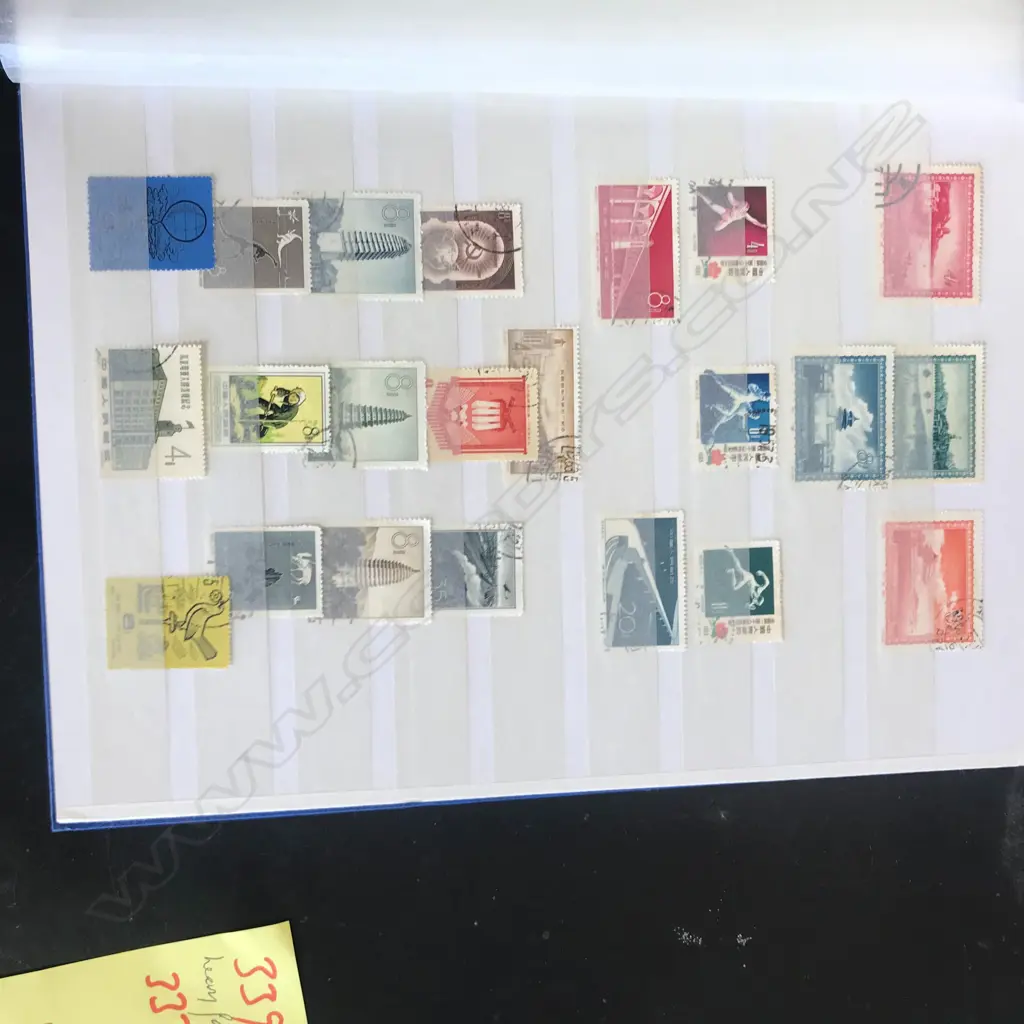 A Chinese stamp collection in album Image 1++