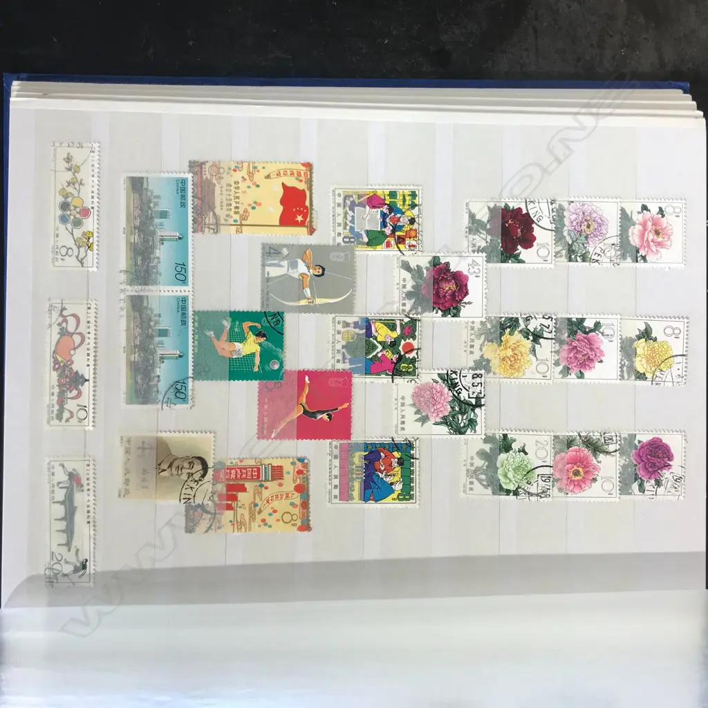 A Chinese stamp collection in album Image 1++