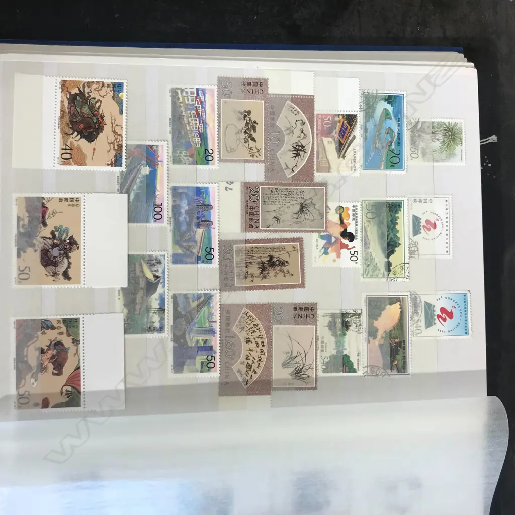 A Chinese stamp collection in album Image 1++