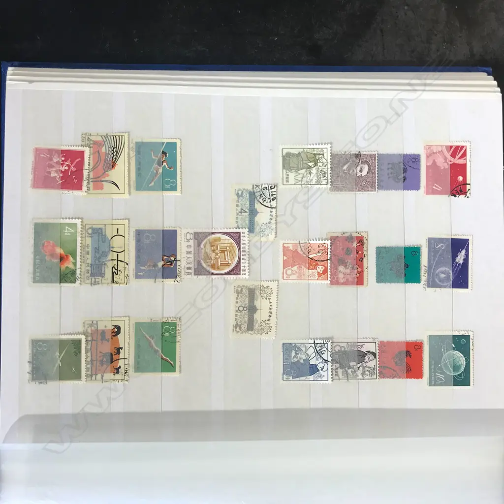 A Chinese stamp collection in album Image 1++