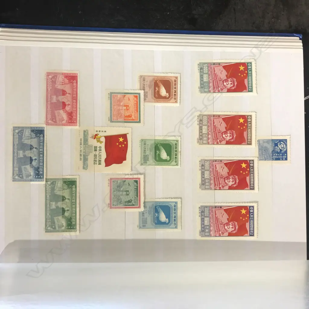 A Chinese stamp collection in album Image 1++