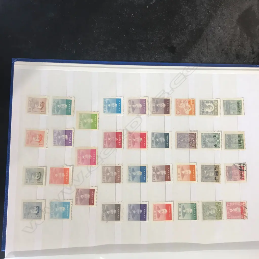 A Chinese stamp collection in album Image 1++