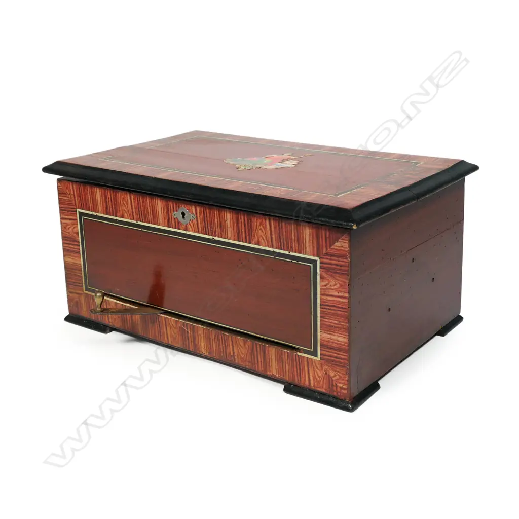 A 19thC Swiss disc music box Image 1++