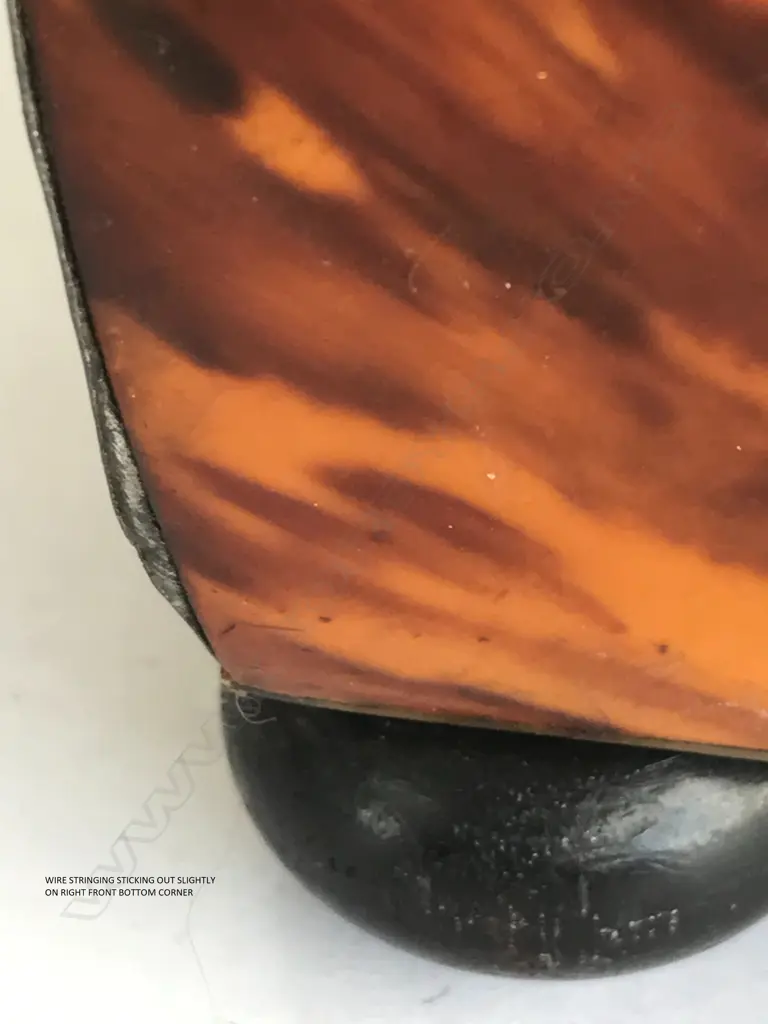 A Regency tortoiseshell sarcophagus sewing box Image 1++