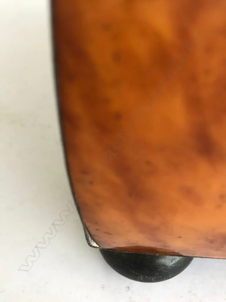 A Regency tortoiseshell sarcophagus sewing box Image 1++