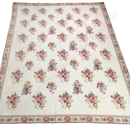 A vintage large Aubusson wall hanging