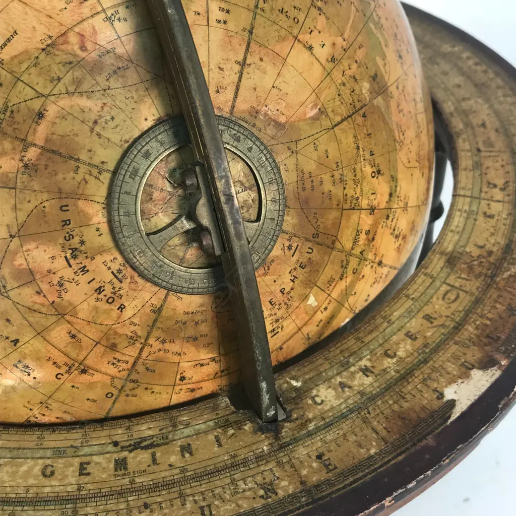 A pair of 19thC Malby's table top globes Image 1++