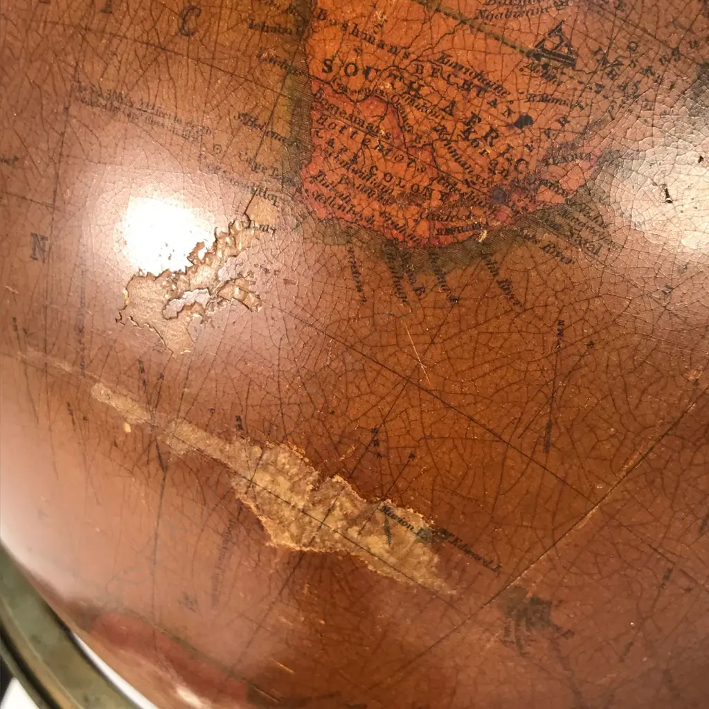 A pair of 19thC Malby's table top globes Image 1++