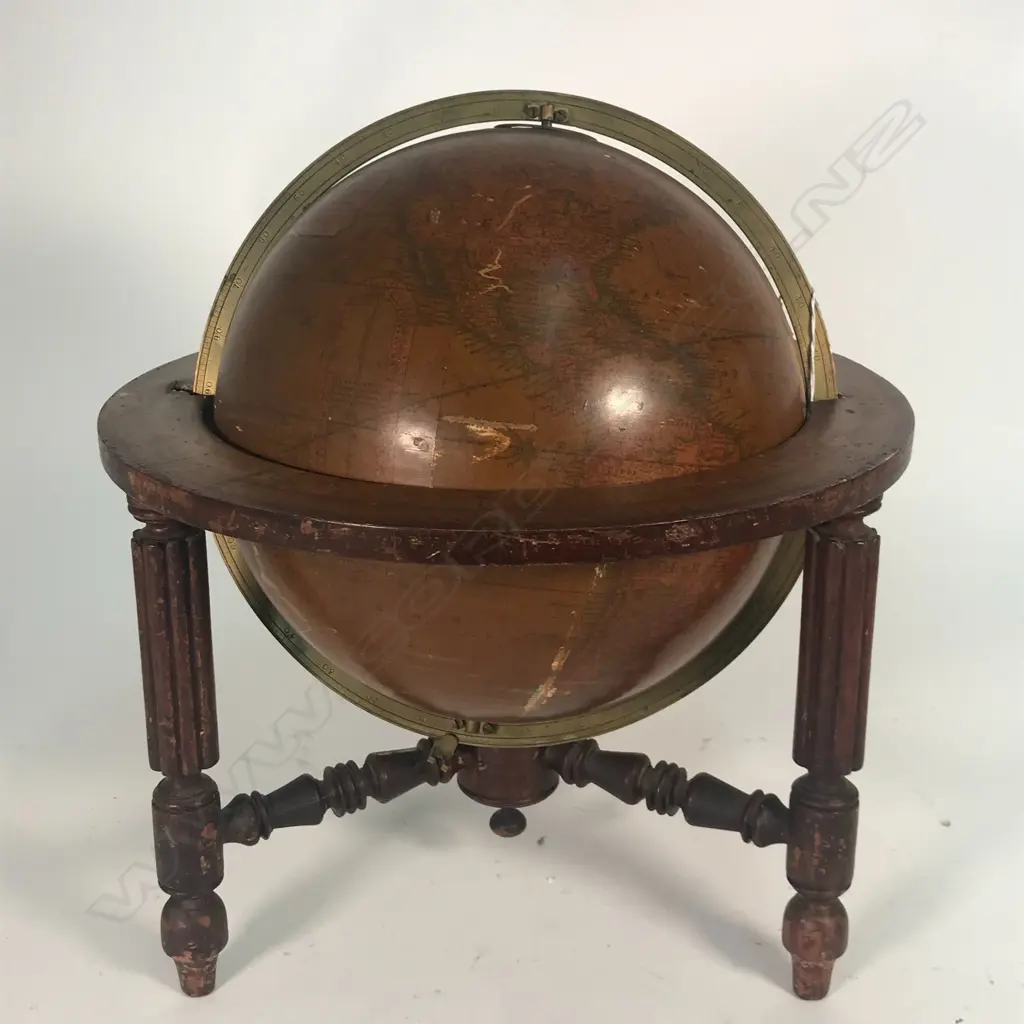 A pair of 19thC Malby's table top globes Image 1++