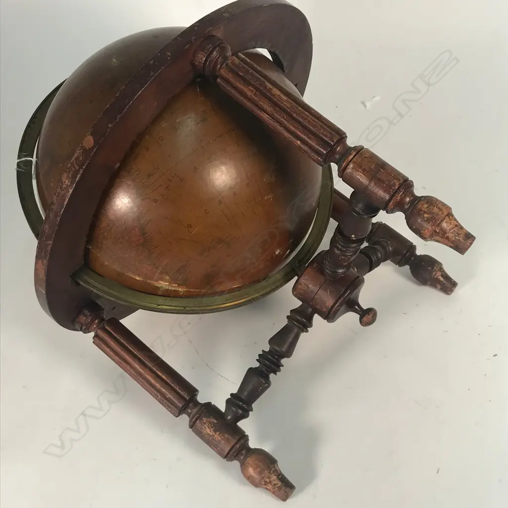 A pair of 19thC Malby's table top globes Image 1++