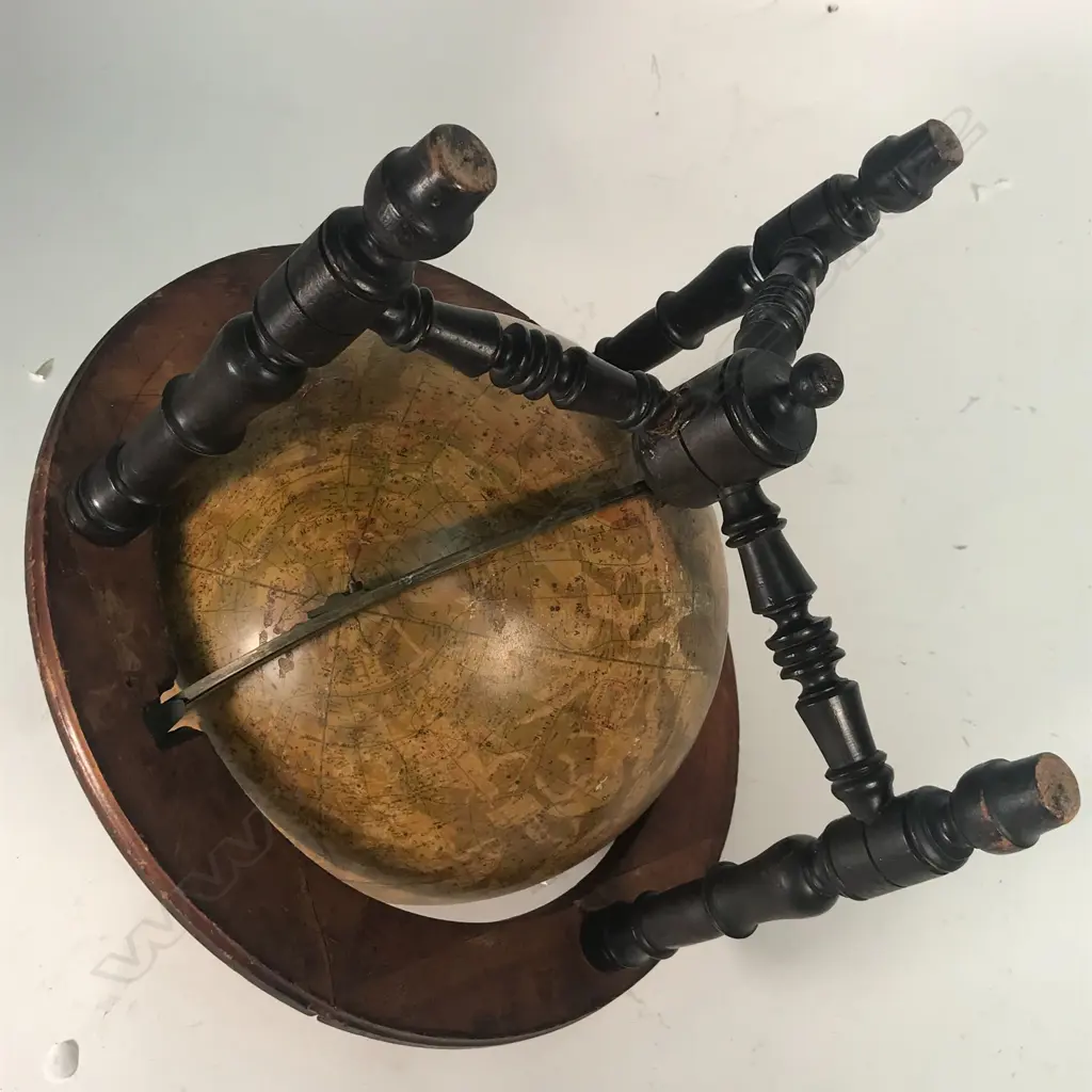 A pair of 19thC Malby's table top globes Image 1++