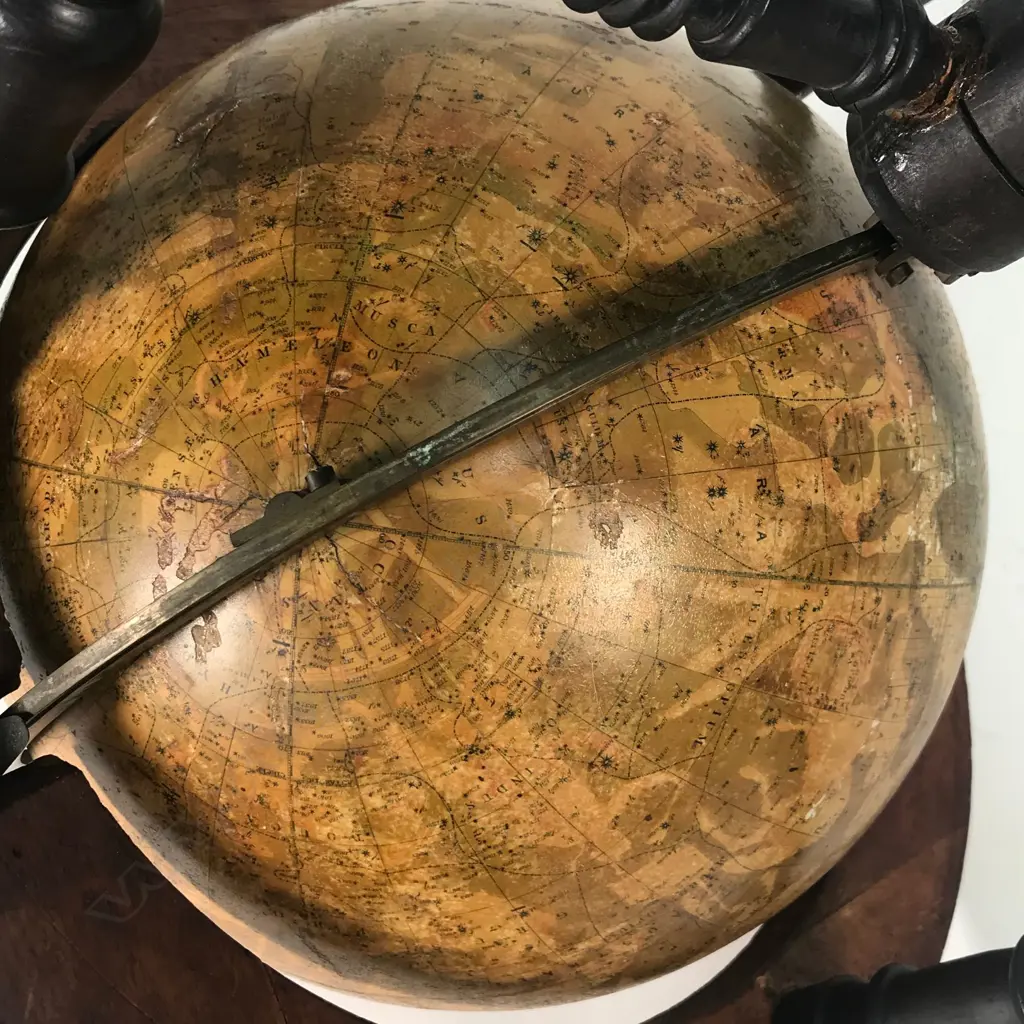 A pair of 19thC Malby's table top globes Image 1++