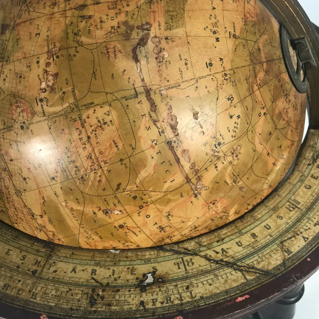 A pair of 19thC Malby's table top globes Image 1++