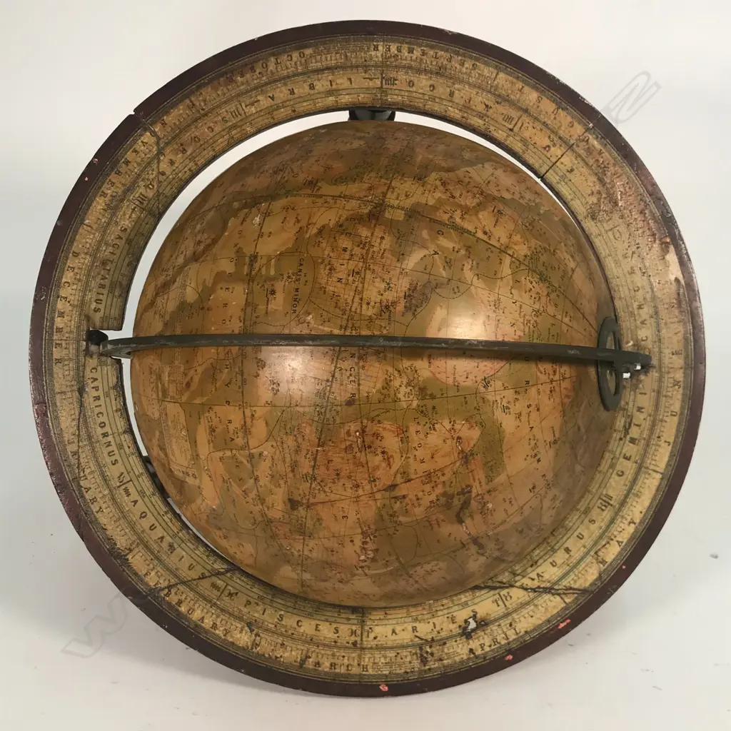 A pair of 19thC Malby's table top globes Image 1++