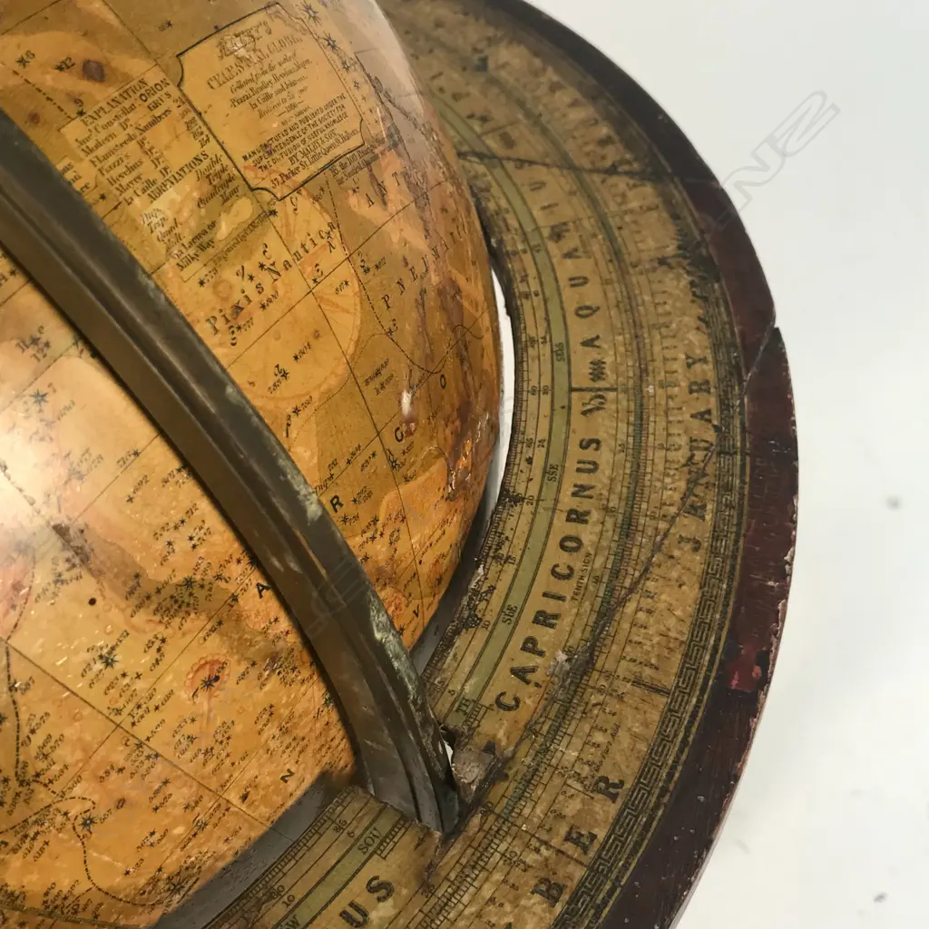 A pair of 19thC Malby's table top globes Image 1++