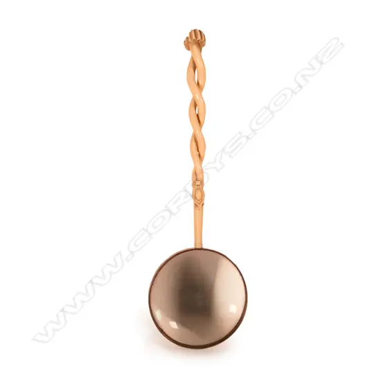 A good 19thC ivory long handled magnifying glass