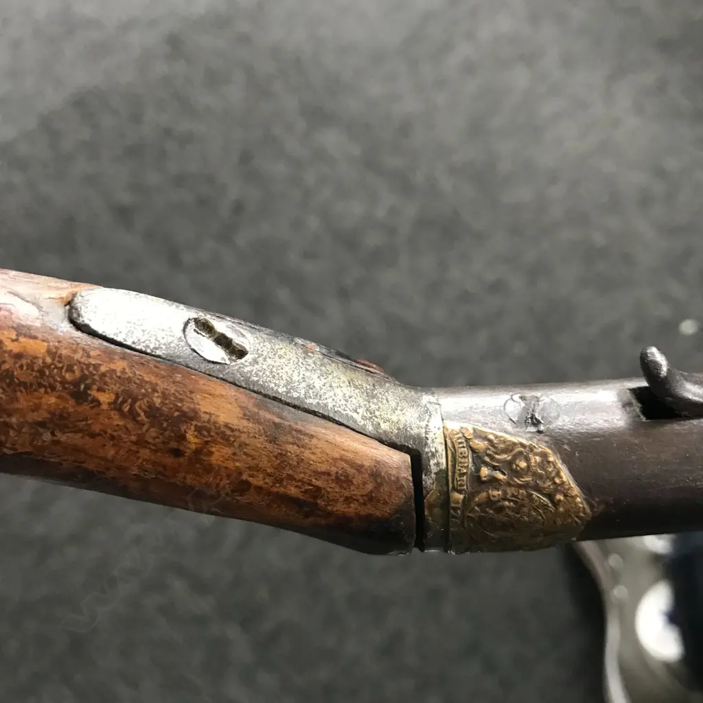 A rare Day's patent under hammer percussion walking stick gun by Hubbard Image 1++