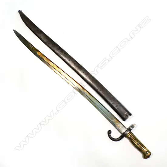 French yataghan sword bayonet for M1866 Chassepot rifle