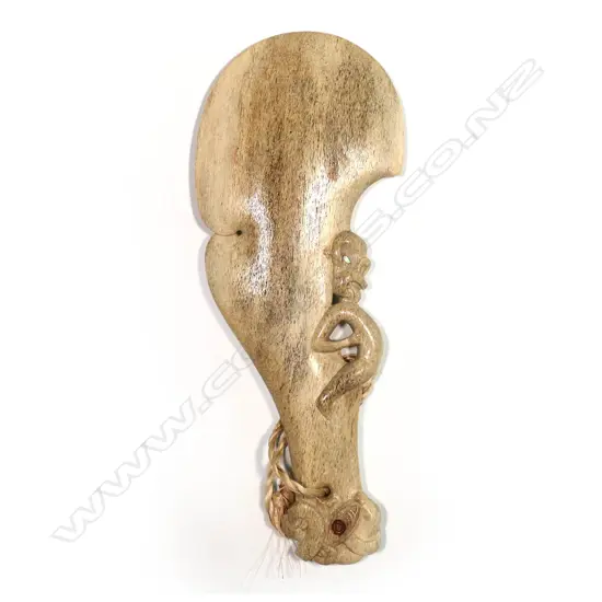 A good 20thC Maori whale bone wahaika