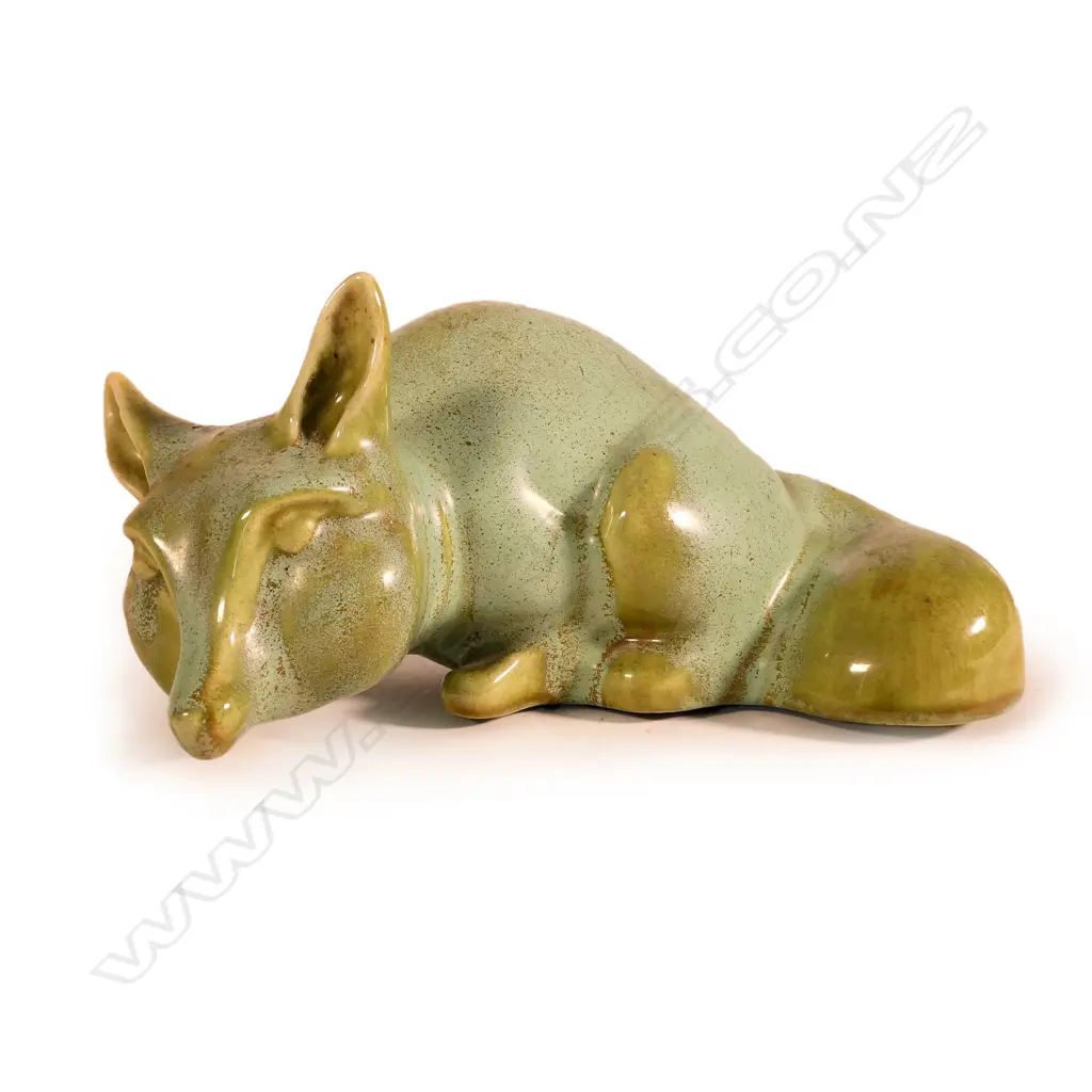 An uncommon Clarice Cliff Reynard the Fox sculpture Image 1++
