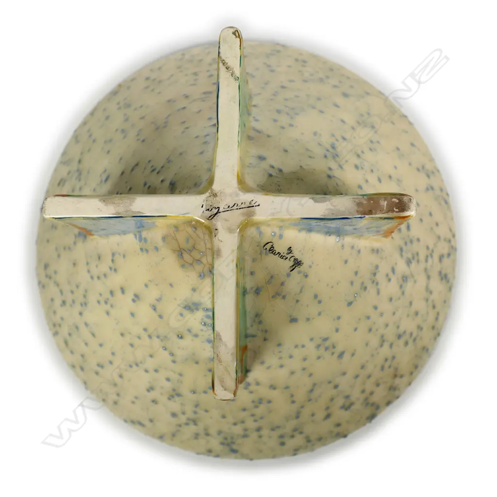 Clarice Cliff Bizarre ‘Patina Country' large conical bowl Image 1++