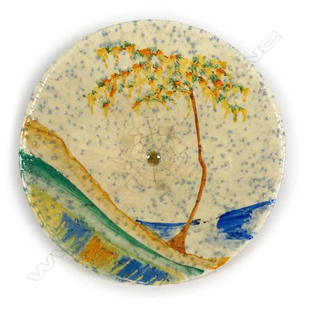 Clarice Cliff Bizarre ‘Patina Country' large conical bowl Image 1++