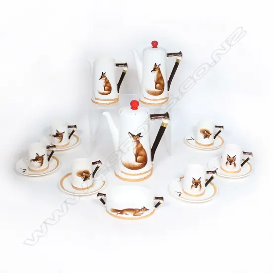 A Royal Doulton 'Reynard the Fox' 16 piece coffee service