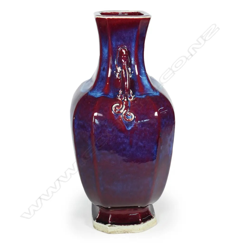 A large and impressive Chinese hu form song de boeuf glazed vase Image 1++