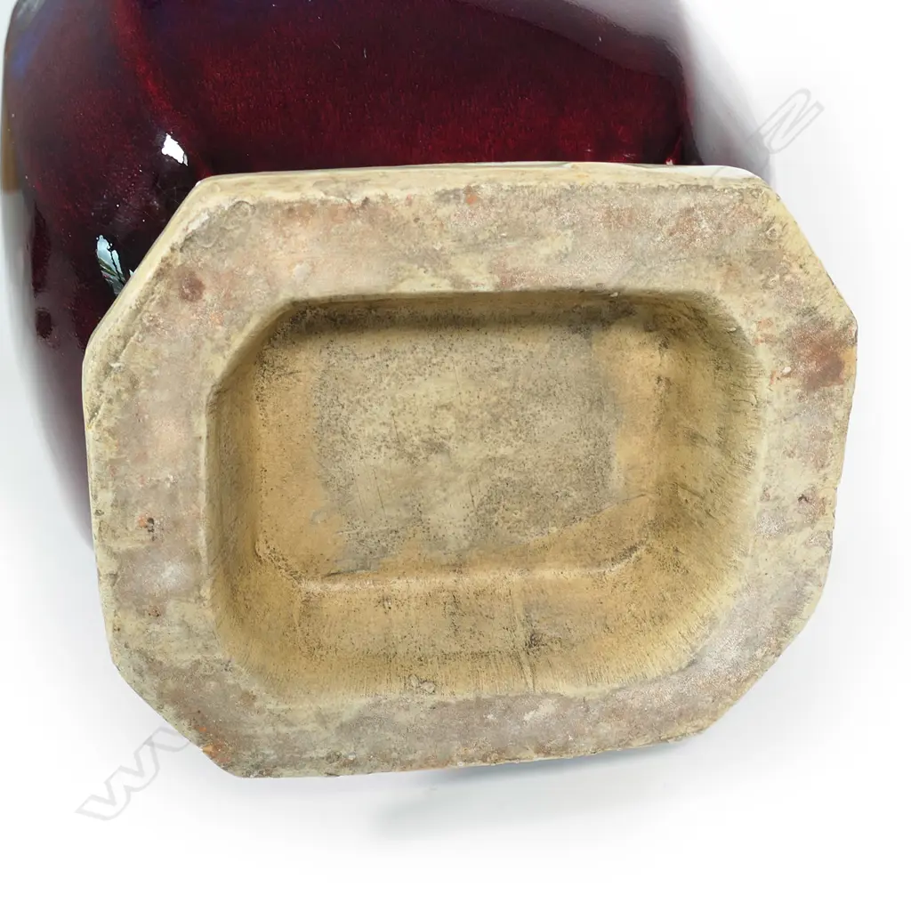 A large and impressive Chinese hu form song de boeuf glazed vase Image 1++