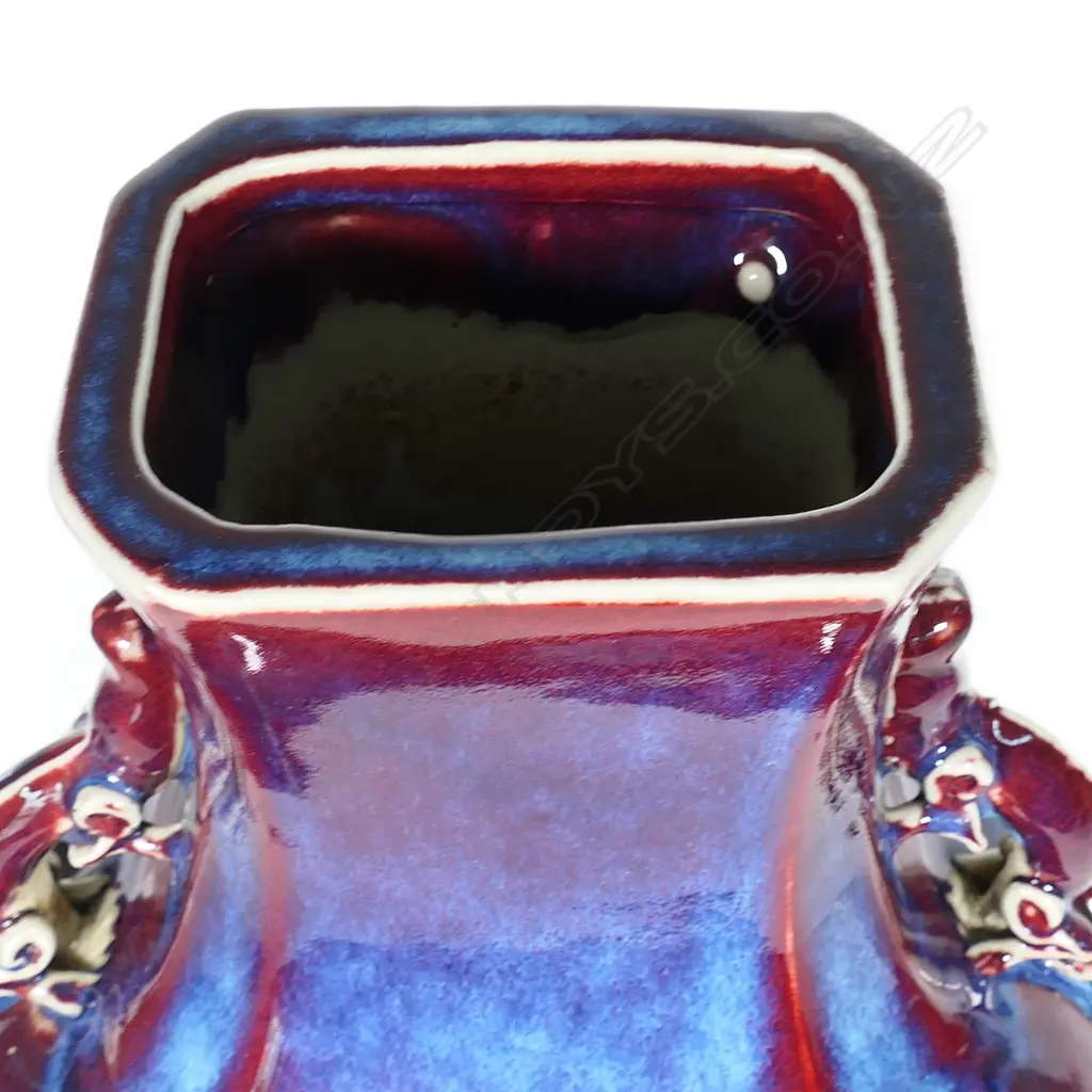 A large and impressive Chinese hu form song de boeuf glazed vase Image 1++