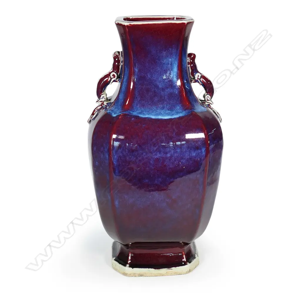 A large and impressive Chinese hu form song de boeuf glazed vase Image 1++