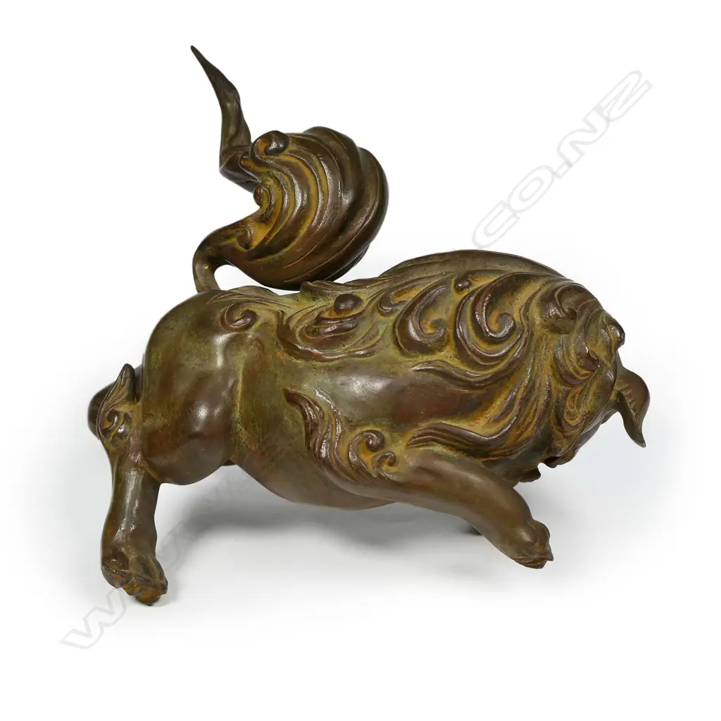 A pair of 19th/20thC Japanese bronze shishi Image 1++