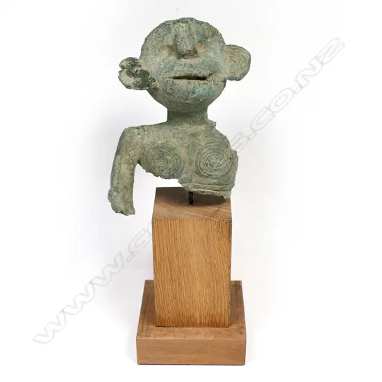 A vintage Chinese bronze monkey