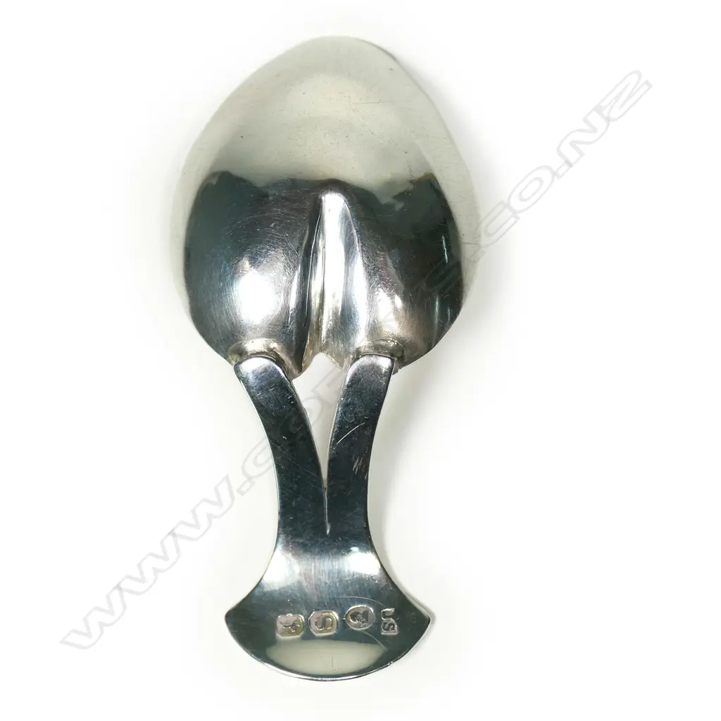 A George III silver tea caddy spoon Image 1++