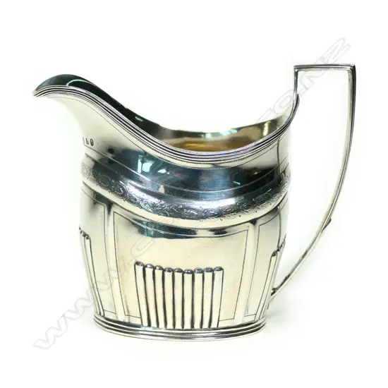 A George III silver creamer