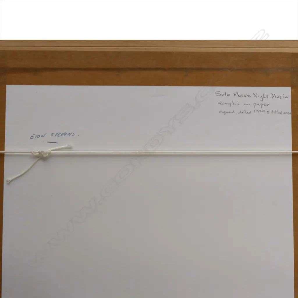 Eion Stevens (b.1952) 'Solo Man's Night Music' Image 1++