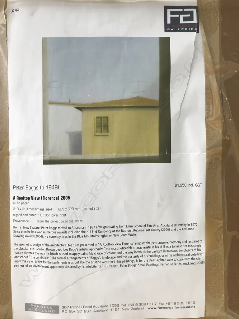 Peter Boggs (b.1949 NZ.) Image 1++