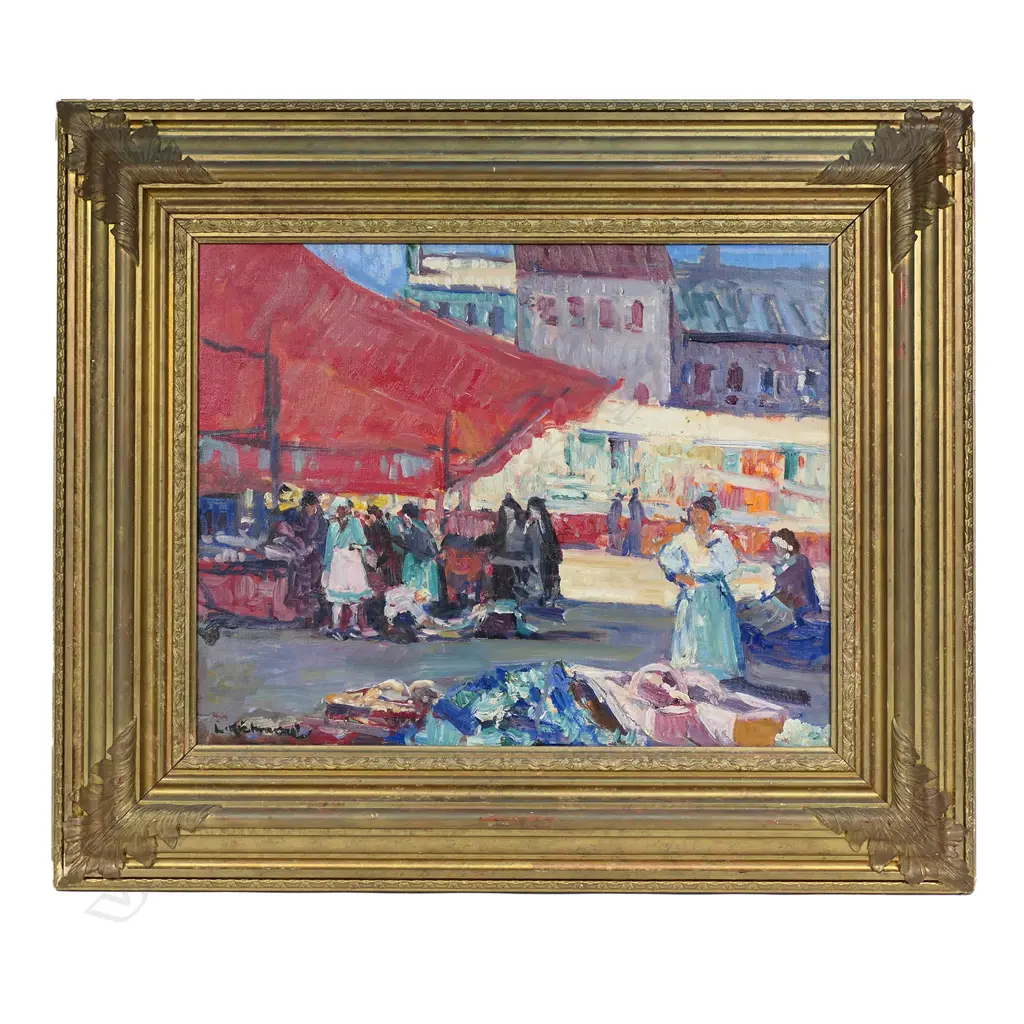 Leonard Richmond (British 1889-1965). 'Market Day Image 1++