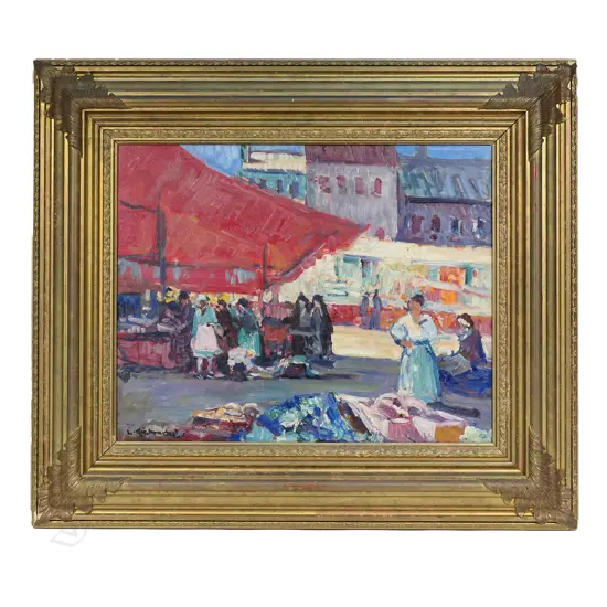 Leonard Richmond (British 1889-1965). 'Market Day