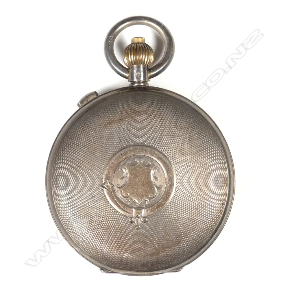 An early 20thC silver cased chronometer hunter pocket watch Image 1++