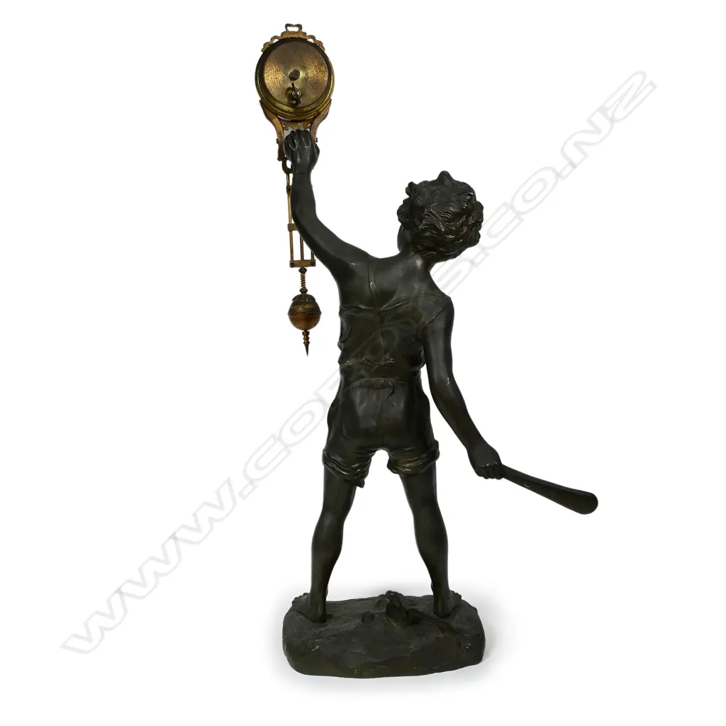 Late 19thC Junghans ‘Bat Boy’ mystery clock Image 1++