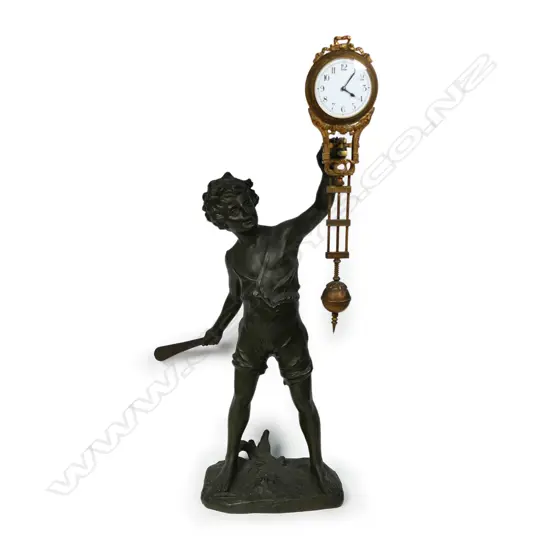 Late 19thC Junghans ‘Bat Boy’ mystery clock