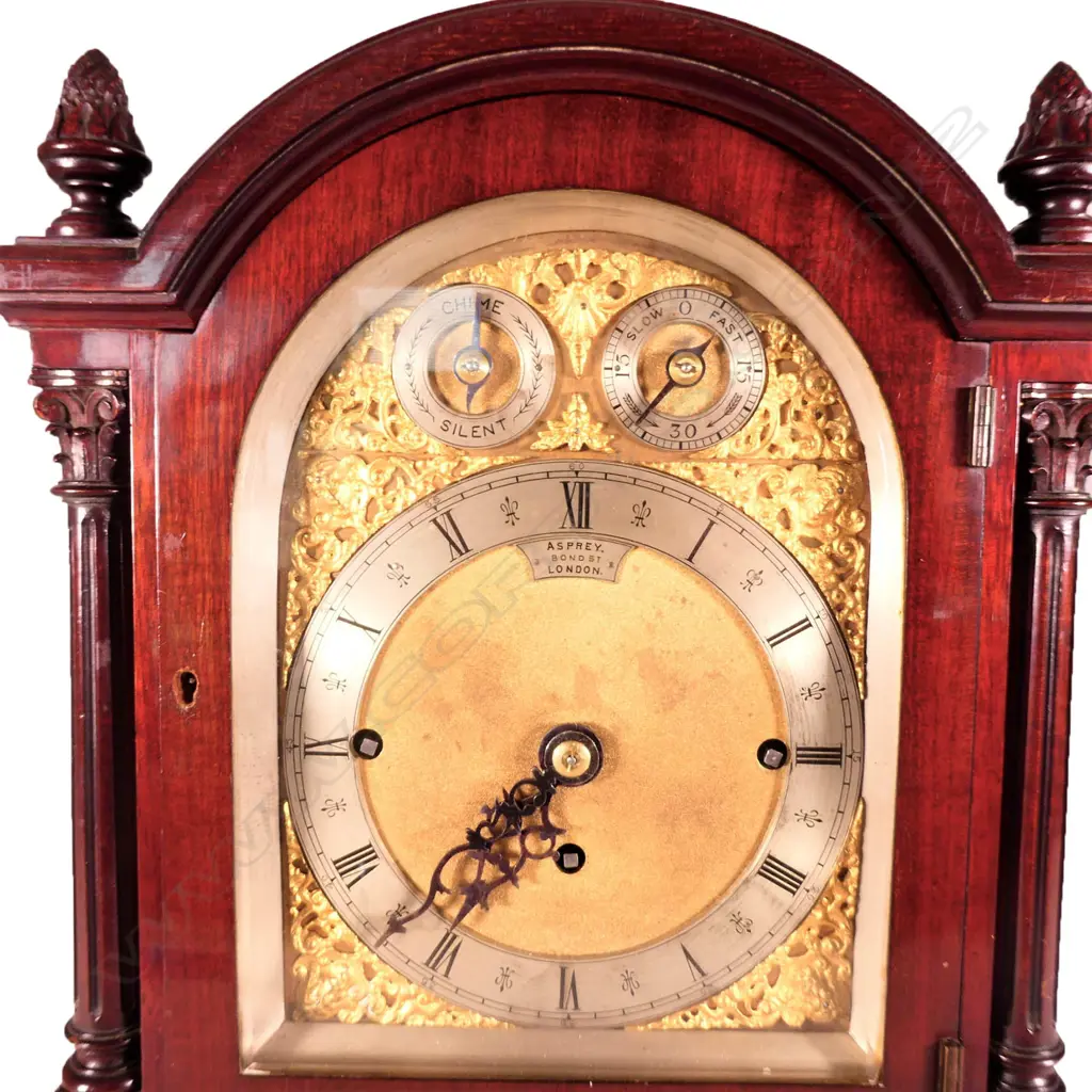 A fine quality early 20thC bracket clock for Asprey Image 1++