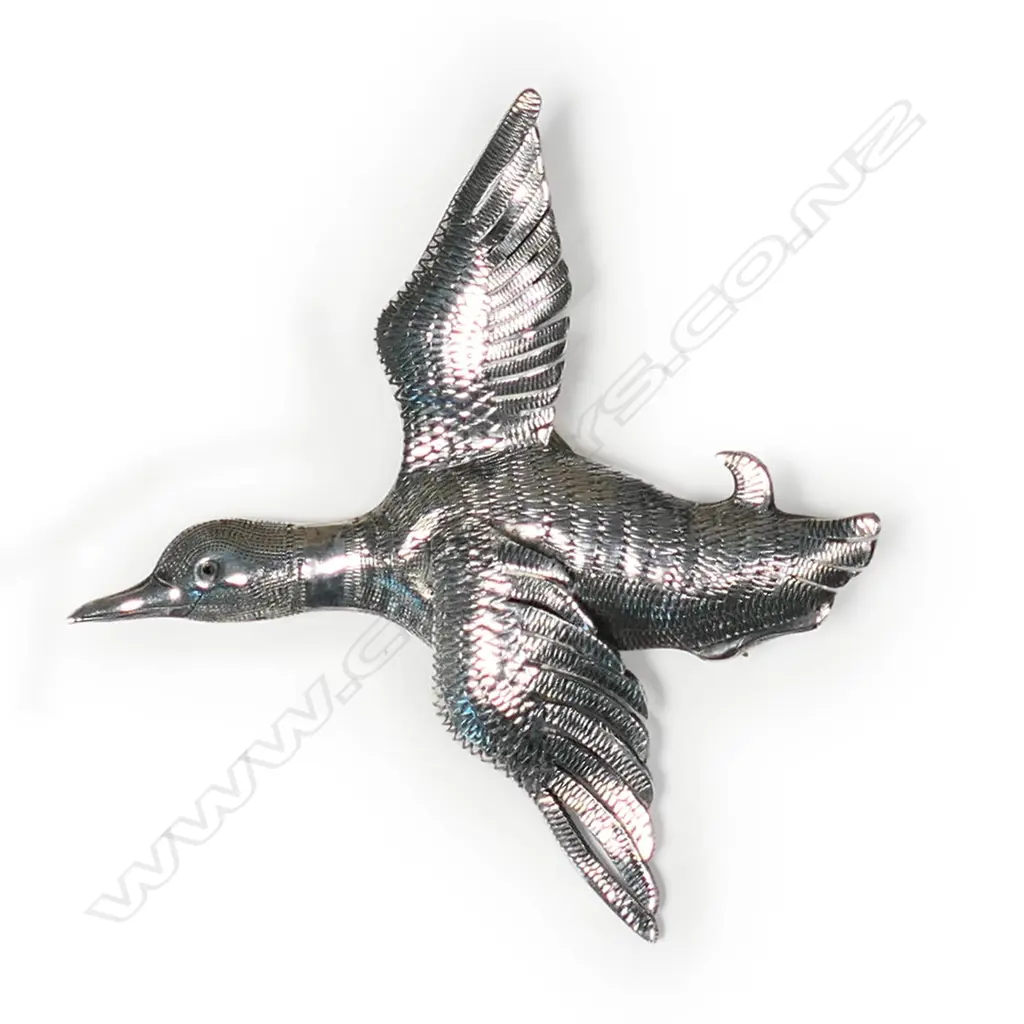 A Tony Buller silver flying duck brooch Image 1++