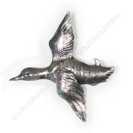 A Tony Buller silver flying duck brooch