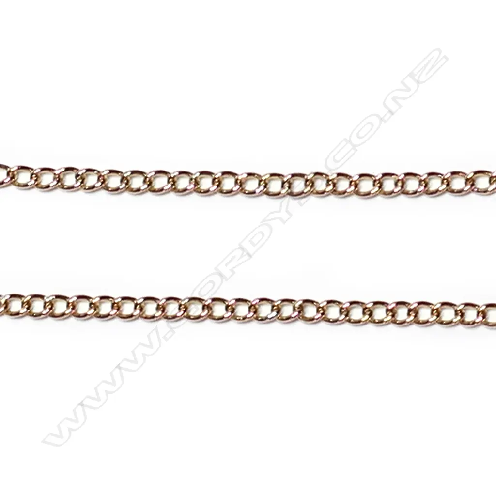 A vintage 9ct yellow gold muff chain Image 1++