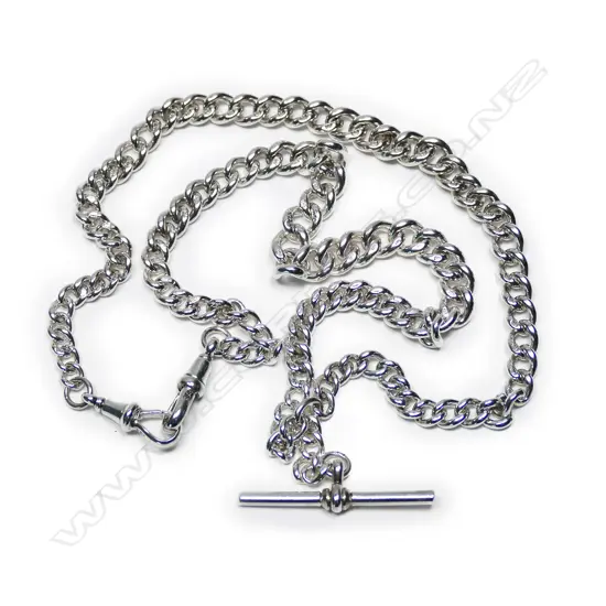 A good early 20thC silver Albert chain