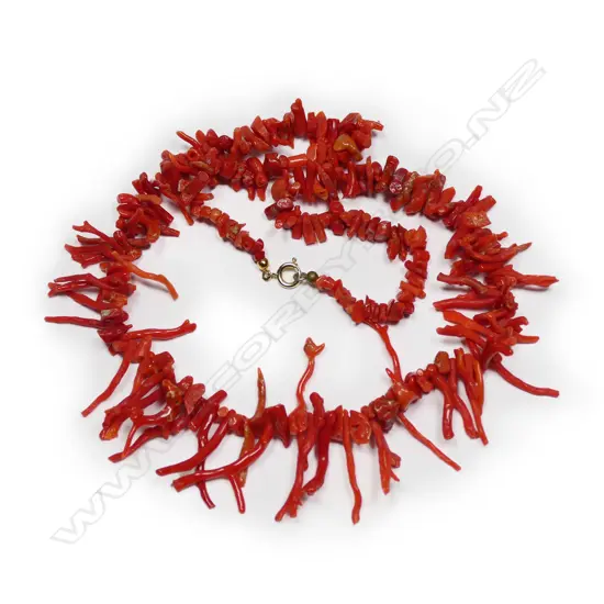A vintage coral necklace
