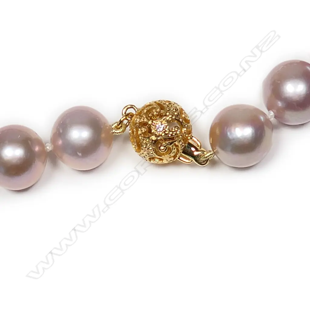 A cultured pearl necklace Image 1++