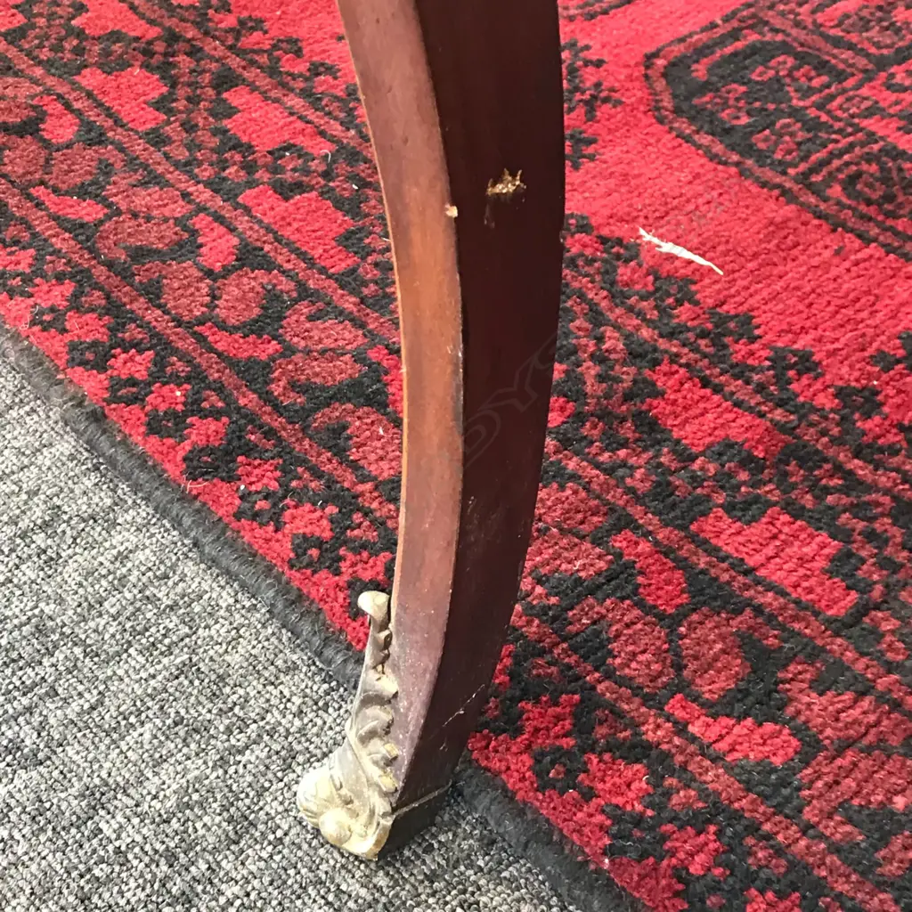 A 19thC Sheraton Revival style inlaid occasional table Image 1++